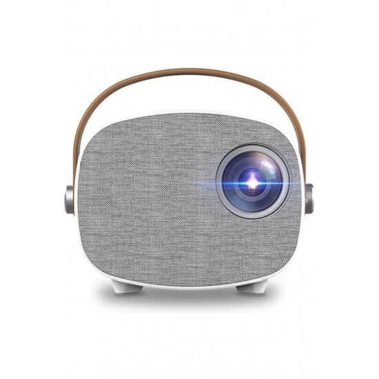 Τυπική λάμπα LCD με ενσωματωμένα ηχεία YG230 Mini Projector Λευκή