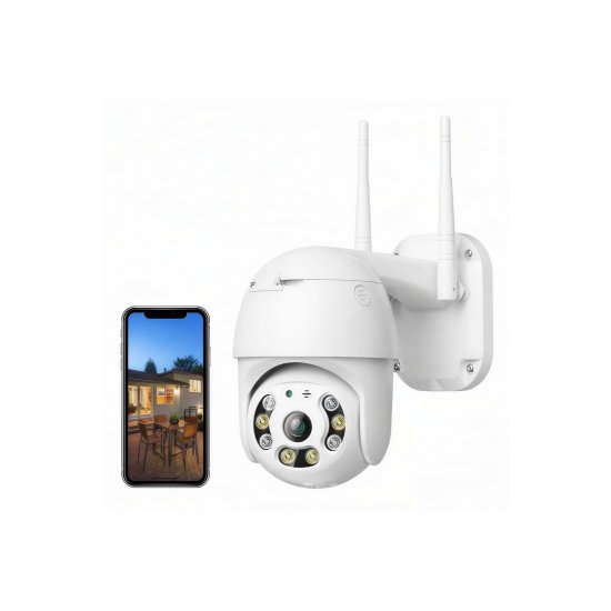 Κάμερα παρακολούθησης Wi-Fi 16,7 cm, Περιστροφή 360°, νυχτερινή όραση, αμφίδρομος ήχος, ανίχνευση κίνησης, SD