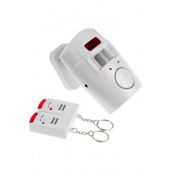 Τηλεχειριστήριο Mini Alarm System White Motion Sensor Timer