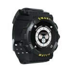 Smartwatch Z19 με μαύρο όργανο παρακολούθησης καρδιακών παλμών