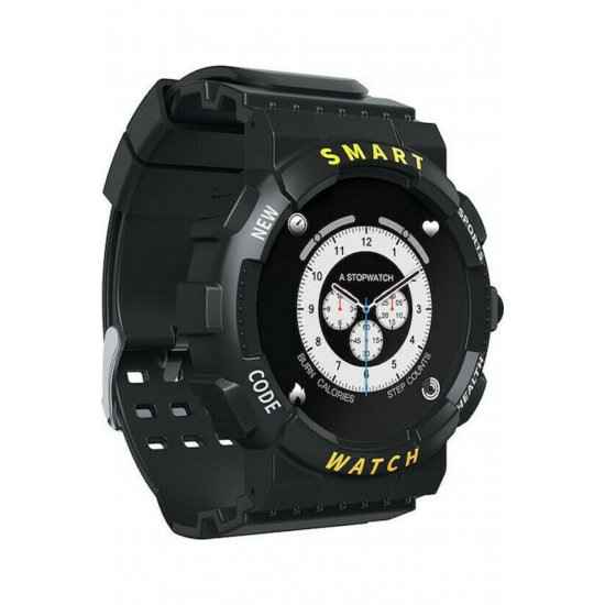 Smartwatch Z19 με μαύρο όργανο παρακολούθησης καρδιακών παλμών