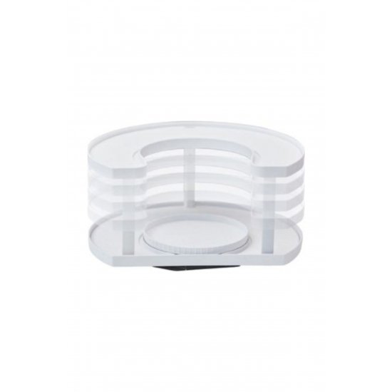 Spice Plastic Επιτραπέζιο Περιστρεφόμενο Σχάρα Μπαχαρικών Λευκό