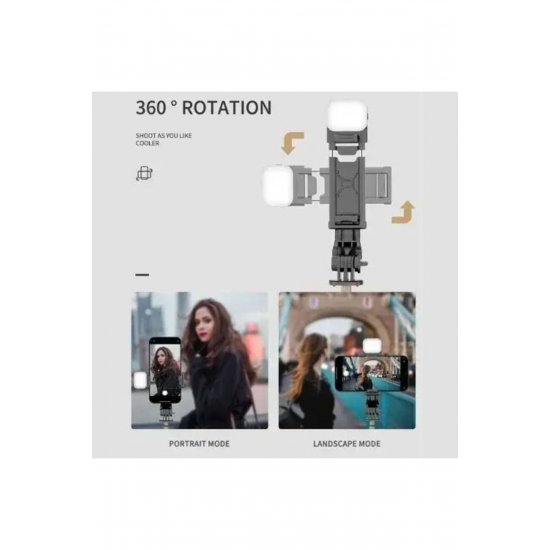 Selfie Stick με Τηλεχειριστήριο Q11S Μαύρο