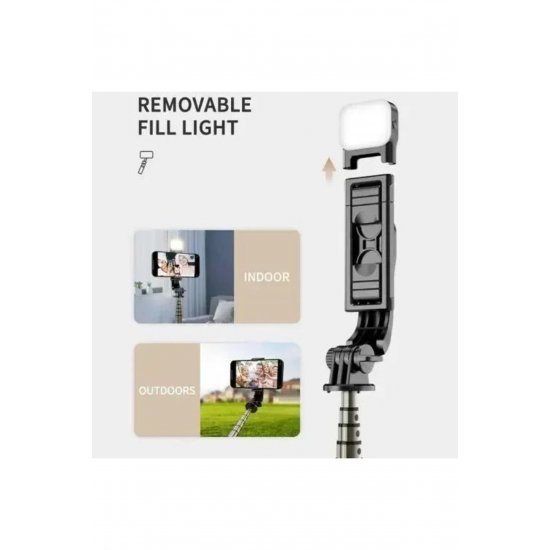 Selfie Stick με Τηλεχειριστήριο Q11S Μαύρο