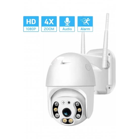 IP κάμερα παρακολούθησης Wi-Fi Full HD 1080p Αδιάβροχη με αμφίδρομη επικοινωνία και φακό 3,6 mm IP κάμερα παρακολούθησης Wi-Fi Full HD 1080p Αδιάβροχη με αμφίδρομη επικοινωνία και φακό 3,6 mm