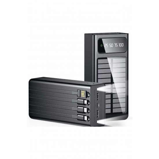 KP-97 Solar Power Bank 10000mAh με 2 θύρες USB-A Μαύρη KP-97 Solar Power Bank 10000mAh με 2 θύρες USB-A Μαύρη