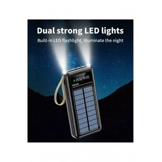 KP-97 Solar Power Bank 10000mAh με 2 θύρες USB-A Μαύρη KP-97 Solar Power Bank 10000mAh με 2 θύρες USB-A Μαύρη