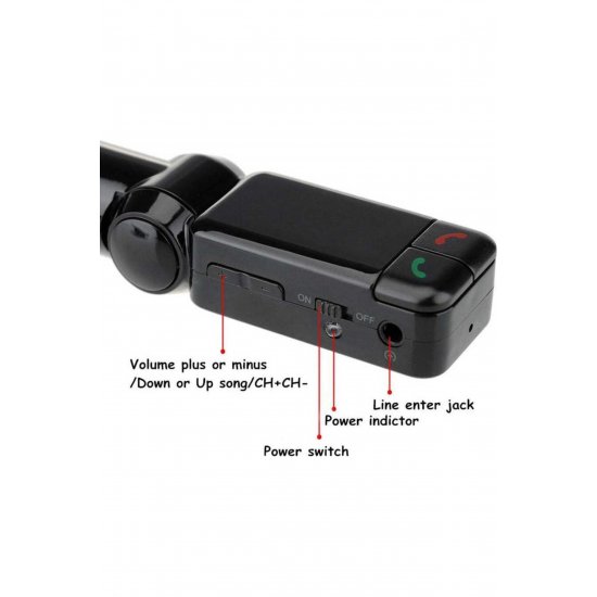 Πομπός FM Αυτοκίνητο με Bluetooth / MicroSD / USB