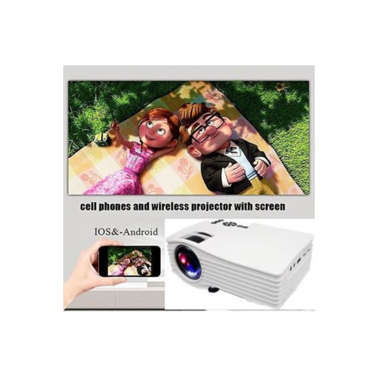 104632 Προβολέας LCD Λάμπα LED με ενσωματωμένα ηχεία