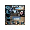 Επαγγελματικός Mini Angle Grinder, Infiniteea™, 750W, 19500 RPM, Μπαταρίες 2x12V, 5 Δίσκοι, Μπλε