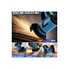 Επαγγελματικός Mini Angle Grinder, Infiniteea™, 750W, 19500 RPM, Μπαταρίες 2x12V, 5 Δίσκοι, Μπλε