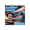 Επαγγελματικός Mini Angle Grinder, Infiniteea™, 750W, 19500 RPM, Μπαταρίες 2x12V, 5 Δίσκοι, Μπλε