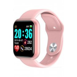 Smartwatch Y68 με μόνιτορ καρδιακού παλμού (ροζ)