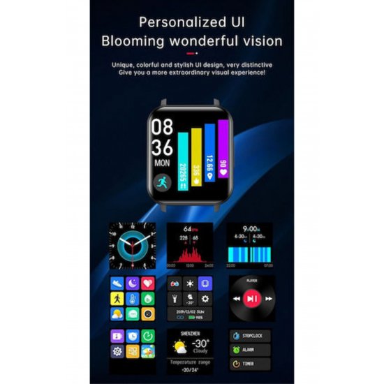 Smartwatch Y68 με μόνιτορ καρδιακού παλμού (ροζ)