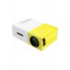 YG-300 Mini Projector LCD Λάμπα LED με ενσωματωμένα ηχεία κίτρινο