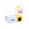 YG-300 Mini Projector LCD Λάμπα LED με ενσωματωμένα ηχεία κίτρινο