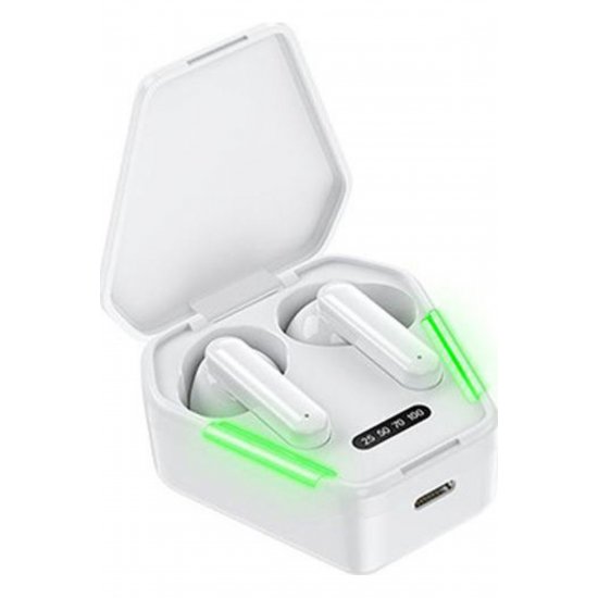 Ακουστικά ανοιχτής ακρόασης Bluetooth TWS-30 με λευκή θήκη φόρτισης