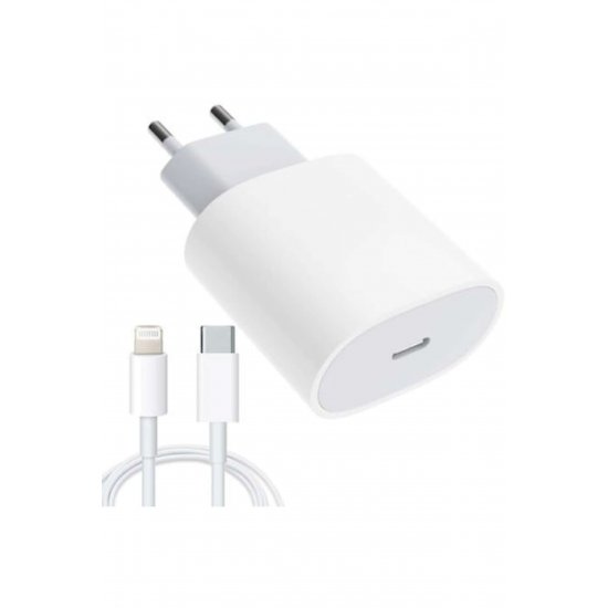 Φορτιστής για iPhone, USB Type-C, Γρήγορη φόρτιση, Ισχύς 20W, Λευκό