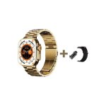 Έξυπνο ρολόι M9 Ultra Max 46 mm με μόνιτορ καρδιακών παλμών (χρυσό)