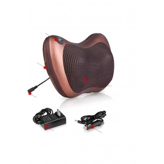 Μαξιλάρι μασάζ Shiatsu AT PERFORMANCE® με θέρμανση – Φορητό, Auto & Home, 3 Προγράμματα, Καφέ