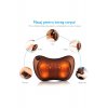Neck Pro 20W Massager, Αυχενικό ή οσφυϊκό μαξιλάρι, Θέρμανση, βύσμα και αντάπτορας αυτοκινήτου, καφέ