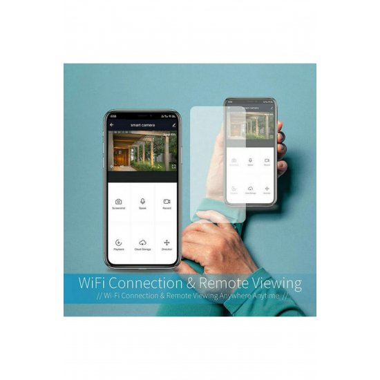 IP κάμερα παρακολούθησης Wi-Fi Full HD 1080p Αδιάβροχη με αμφίδρομη επικοινωνία και φακό 3,6 mm