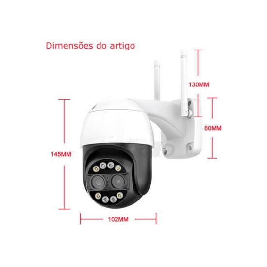 IP Κάμερα επιτήρησης Wi-Fi Full HD 1080p Αδιάβροχη με μικρόφωνο