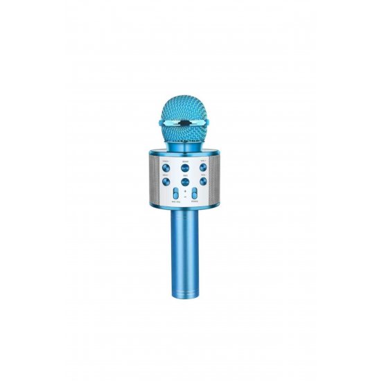 Μικρόφωνο Karaoke, Bluetooth, Ηχητικά εφέ, LED, Μπλε Μικρόφωνο Karaoke, Bluetooth, Ηχητικά εφέ, LED, Μπλε