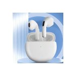 Ασύρματα ακουστικά Pro6 Bluetooth 5.0, Touch, IPX7, Λευκό