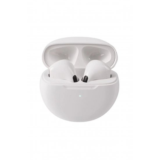 Ασύρματα ακουστικά Pro6 Bluetooth 5.0, Touch, IPX7, Λευκό