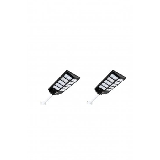 Σετ ηλιακών λαμπτήρων LED 2x 600W με φωτοβολταϊκό πάνελ και τηλεχειριστήριο – AT PERFORMANCE®, Αυτόνομος Εξωτερικός Φωτισμός IP65