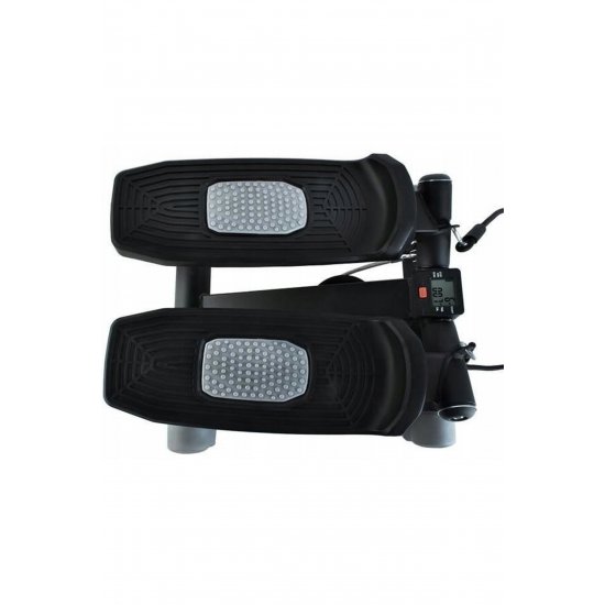 Stepper με χορδές, 2 σε 1, οθόνη, μαύρο