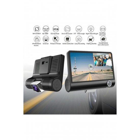 Σετ κάμερας DVR αυτοκινήτου 1080P με οθόνη 4