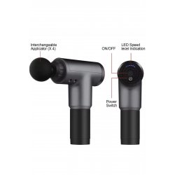 Intense Fascial Gun Massager, , Κατά της κυτταρίτιδας, τόνωση, χαλάρωση, 4 κεφαλές