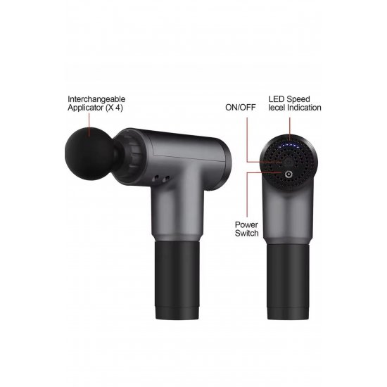 Intense Fascial Gun Massager, , Κατά της κυτταρίτιδας, τόνωση, χαλάρωση, 4 κεφαλές