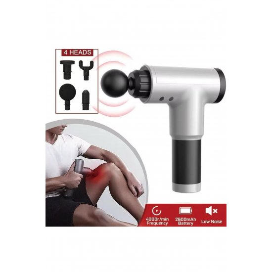 Intense Fascial Gun Massager, , Κατά της κυτταρίτιδας, τόνωση, χαλάρωση, 4 κεφαλές