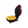 Mini Waffle Maker, Flippy, Πολυλειτουργική, Για το σπίτι και το ταξίδι, Compact 18x14,5x9,3 cm, Κόκκινο