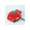 Mini Waffle Maker, Flippy, Πολυλειτουργική, Για το σπίτι και το ταξίδι, Compact 18x14,5x9,3 cm, Κόκκινο