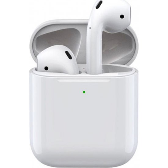 i500 Earbud Bluetooth Handsfree ακουστικά με θήκη φόρτισης Λευκή