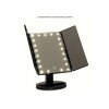 Καλλυντικός καθρέφτης LED Verk Group, με φωτισμό 22 LED, zoom 2x/3x, αναδιπλούμενος, μαύρος
