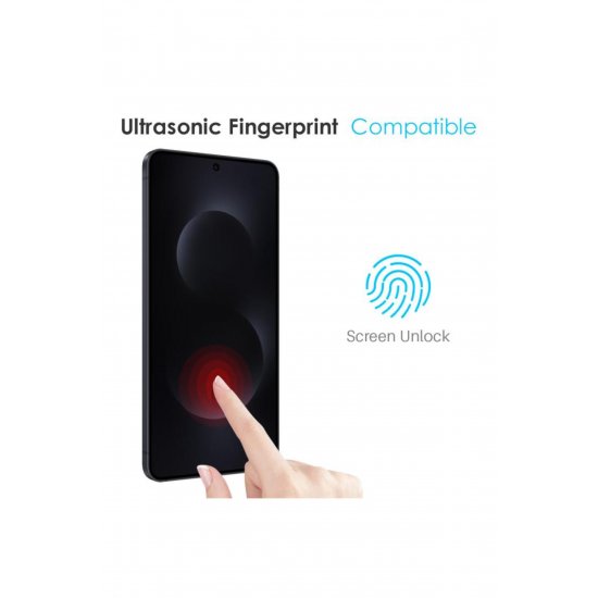 Φιλμ ClearView για Samsung Galaxy S26 Ultra, Πλήρης προστασία, Συμβατό με δακτυλικά αποτυπώματα, Μαύρες άκρες