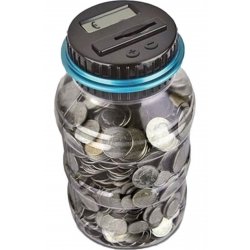 Smart Safe Jar Money Box Πλαστικό 1,8lt 20x12cm