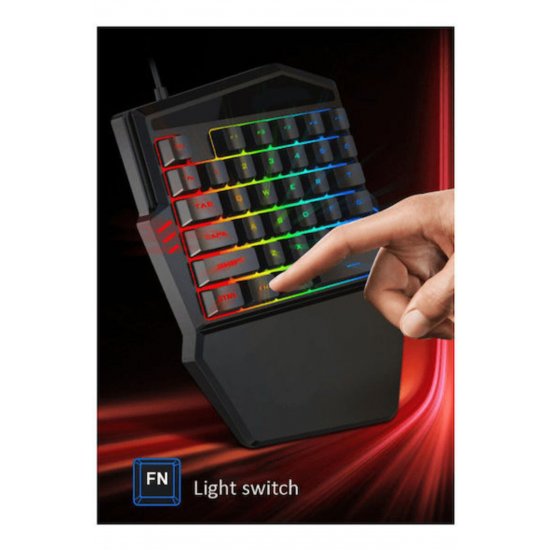 Πληκτρολόγιο παιχνιδιών Q-JP60 με φωτισμό RGB (Αγγλικά Η.Π.Α.) Πληκτρολόγιο παιχνιδιών Q-JP60 με φωτισμό RGB (Αγγλικά Η.Π.Α.)