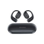 T69 Ακουστικά ανοιχτού αυτιού Bluetooth Handsfree με Μαύρη θήκη φόρτισης