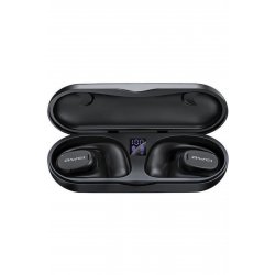 T69 Ακουστικά ανοιχτού αυτιού Bluetooth Handsfree με Μαύρη θήκη φόρτισης