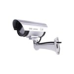 Fake Bullet Surveillance Camera Ασημί