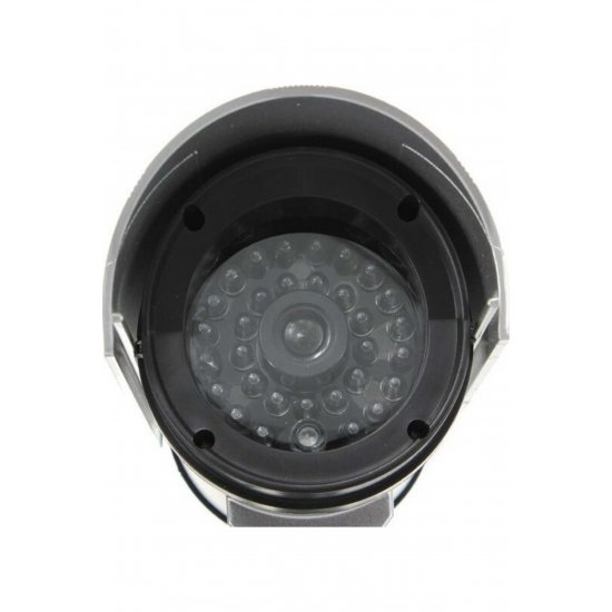 Fake Bullet Surveillance Camera Ασημί