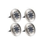 Σετ 4 Spike Solar Lights Cool White με φωτοκύτταρο