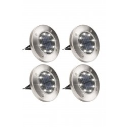 Σετ 4 Spike Solar Lights Cool White με φωτοκύτταρο