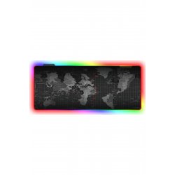 Παγκόσμιος χάρτης RGB Gaming Mouse Pad XXL 800mm με μαύρο φωτισμό RGB